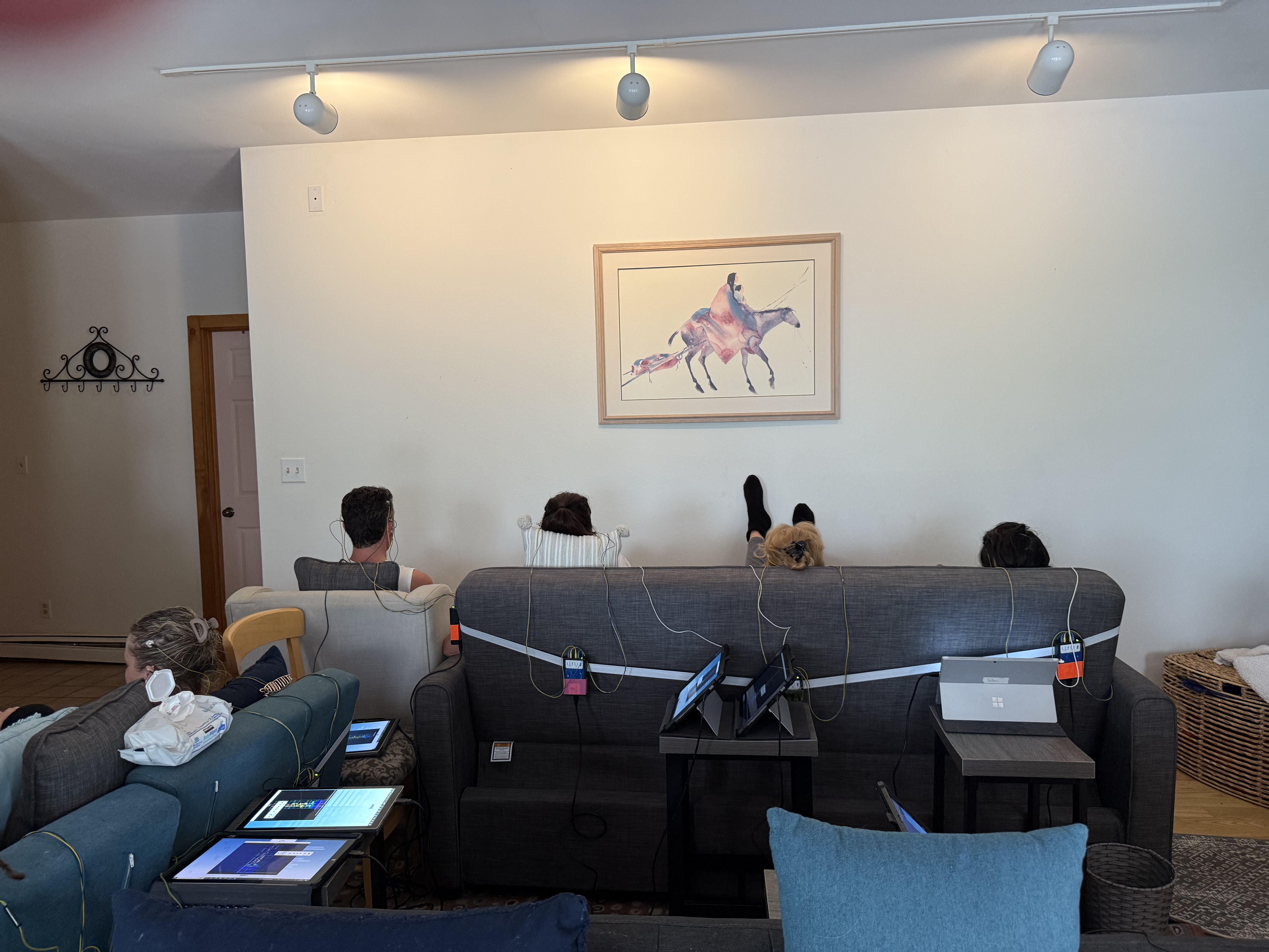 Neurofeedback session at Dragonfly Ranch